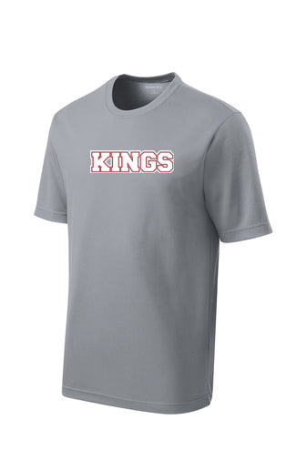 Kings Sport Tek Performance Tee with Logo (Gray or Black)