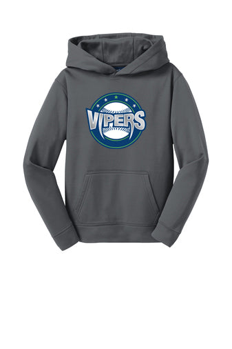 Vipers Sport Tek Hoodie (Gray, Navy, or Lime)