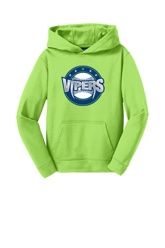 Vipers Sport Tek Hoodie (Gray, Navy, or Lime)