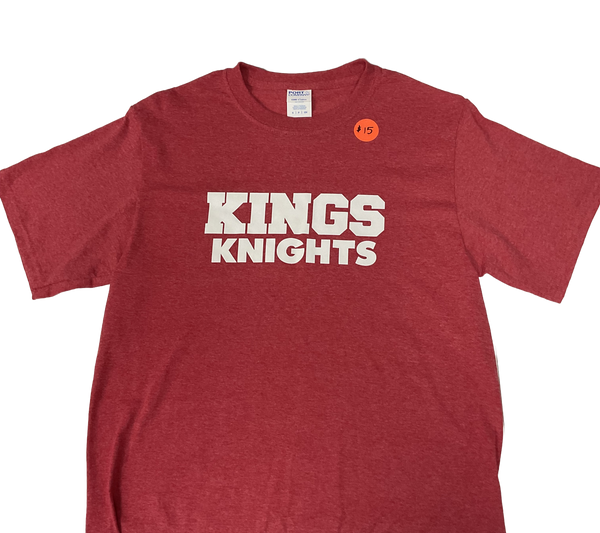 Kings Knights Red Heather tee Small