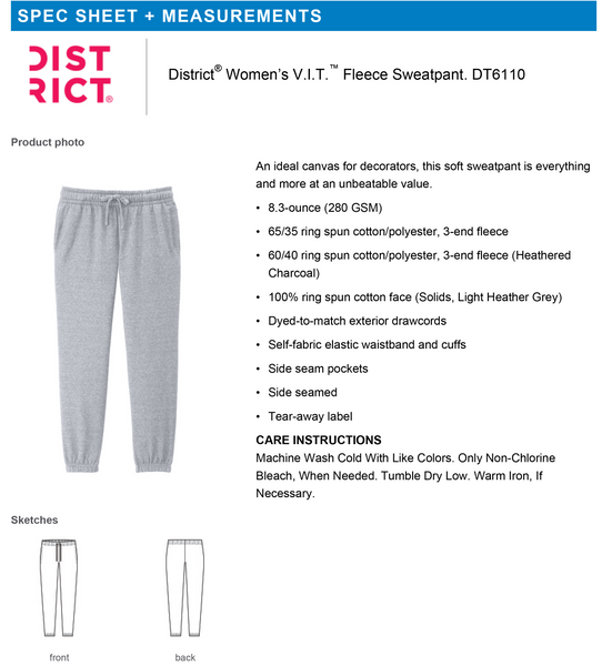 2026-2027 Kings Volleyball Women’s V.I.T.™ Fleece Sweatpants
