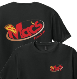 Mac's Pizza Shirts- Ladies
