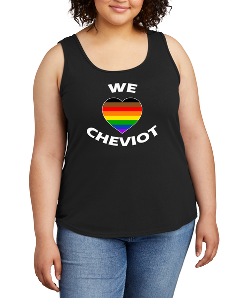 We Heart Cheviot Pride Tie Dye Women's Tank Top