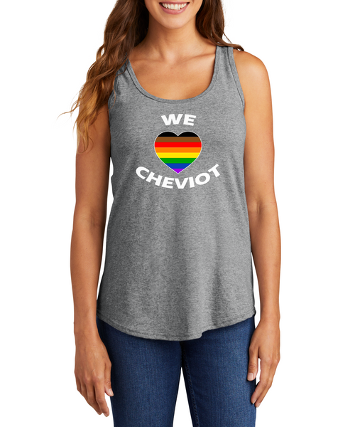 We Heart Cheviot Pride Tie Dye Women's Tank Top