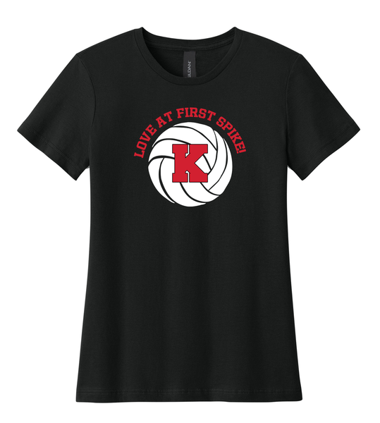 Volleyball Love at First Spike Women's Tshirt