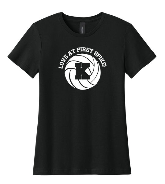 Volleyball Love at First Spike Women's Tshirt