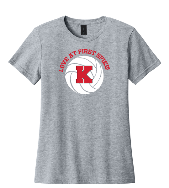 Volleyball Love at First Spike Women's Tshirt