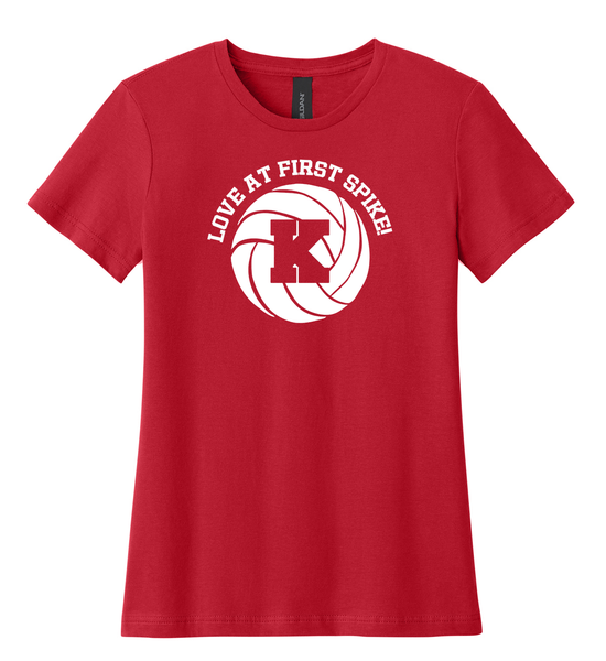 Volleyball Love at First Spike Women's Tshirt