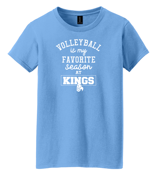Kings Volleyball Women's Carolina Blue tee - Pick design