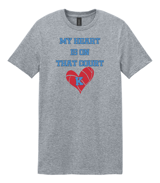 Volleyball My Heart is on Kings Volleyball Court Unisex tee