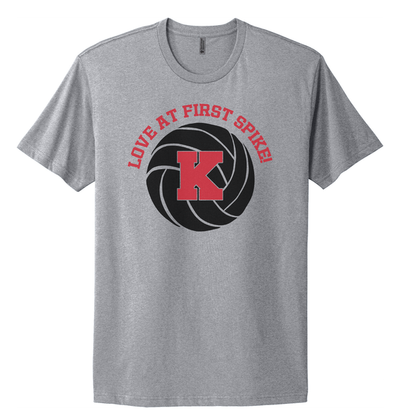 Kings Volleyball love at First Spike Unisex Tee