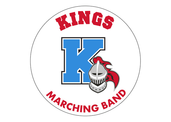 Kings Marching Band Car Window Sticker